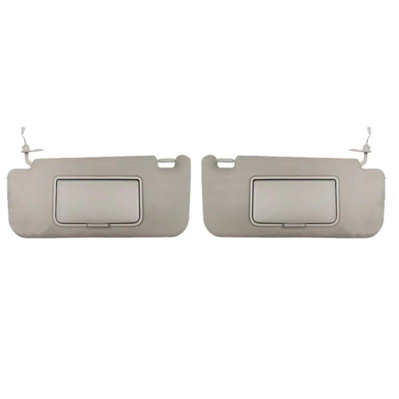Auto-Sonnenblendenbaugruppe Für JAC J4 J5 J6 Für Heyue B15 Auto Front Sonnenblende Zubehör Mit Make-Up Spiegel Mit Licht 5702030U2090 5702030U7154 Blendfreie Sonnenblende(Beige Pair) von UMDJJU