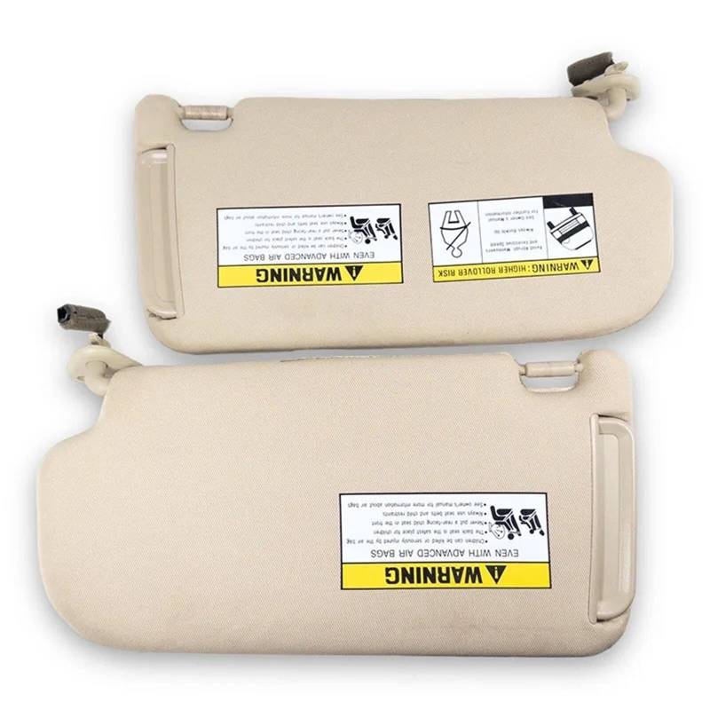 Auto-Sonnenblendenbaugruppe Für Sonata Für Tucson 2005-2009 Fahrer Passagier Seite Sonnenblende Tan Tuch OEM 852102e000xu 852202e000xu Blendfreie Sonnenblende(Left) von UMDJJU