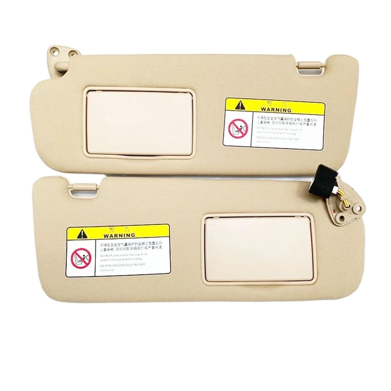 Auto-Sonnenblendenbaugruppe Für Sonata Nf Für NFC 2005 2006 2007 2008 2009 Sonnenblende Sonnenschirm Montage Beige OEM 852010r300v2 852020r300v2 Blendfreie Sonnenblende(LH RH 2PCS) von UMDJJU