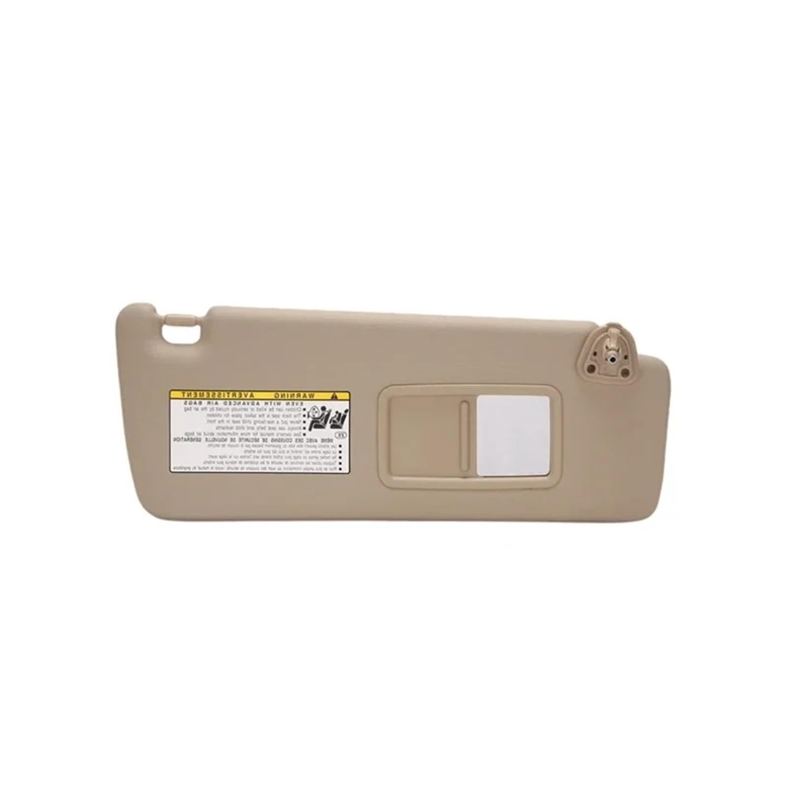 Auto-Sonnenblendenbaugruppe Für Toyota Für Highlander 2004-2007 Mit Make-Up Spiegel Haupt Und Beifahrer Seite Innen Auto Teile 74320-48260-A0 Sonnenblende Blendfreie Sonnenblende(Beige Right) von UMDJJU