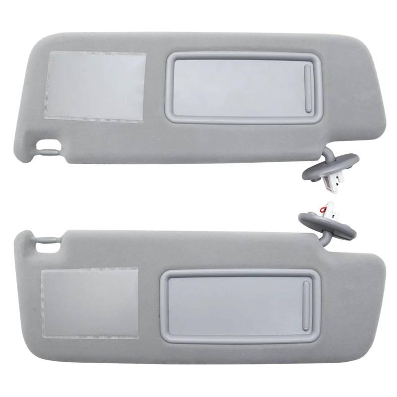 Auto-Sonnenblendenbaugruppe Für Toyota Für Land Für Cruiser J12 2002-2009 Für Prado LC120 2003-2009 Fahrer Passagier Seite Mit Lampe 74310-6A020 Sonnenblende Blendfreie Sonnenblende(Grey Left and Righ von UMDJJU