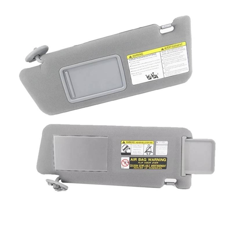 Auto-Sonnenblendenbaugruppe Für Toyota Für Tacoma 2005-2013 2014 Sonnenschirm Mit Spiegel 74320-35C10 Auto Sonnenblende Grau/Beige Innen Sonnenschirm Vorne UV Prävention Blendfreie Sonnenblende(Beige von UMDJJU