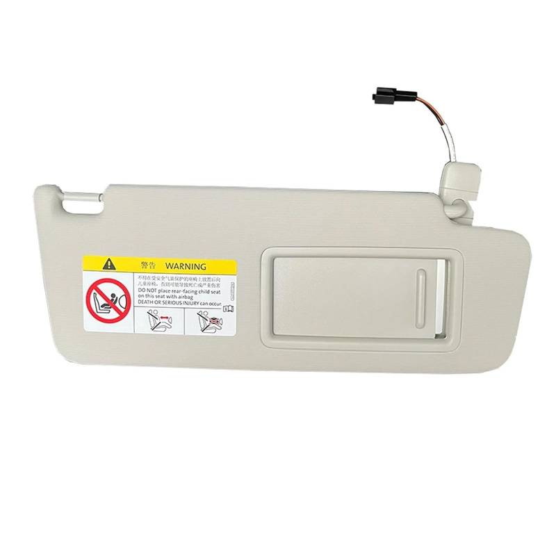 Auto-Sonnenblendenbaugruppe Für VW Für Golf 7 Für Passat B8 CC Für Jetta MK7 Sonnenschutzdach 5GG857551 5GG857552 Schwarz Grau Front Sonnenblende Panel Mit Make-Up Spiegel Blendfreie Sonnenblende(Grey von UMDJJU