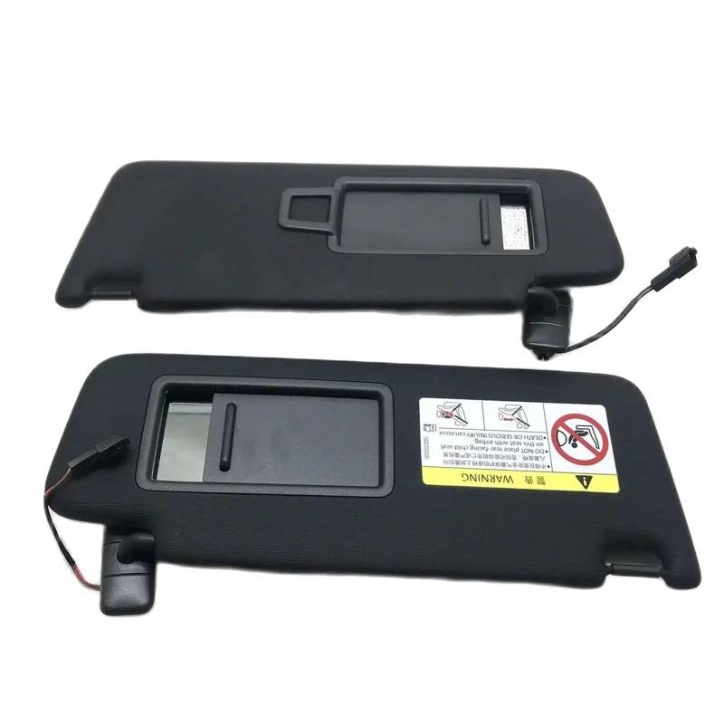 Auto-Sonnenblendenbaugruppe Für VW Für Golf 7 Für SportsVan Für Jetta Für MK7 Für T-Cross Für Passat B8 CC Für E-Golf 5GG857551 Schwarze Sonnenblende Vorne Mit Schminkspiegel Blendfreie Sonnenblende(B von UMDJJU