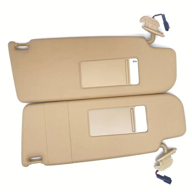 Auto-Sonnenblendenbaugruppe Für VW Für Käfer Für Golf Für Jetta MK4 Für Passat B5 1998-2013 3B0857551AH 3B0 857 551 6X08 Sonnenblende Mit Einem Make-up-Spiegel Sonnenblende Blendfreie Sonnenblende(Dar von UMDJJU