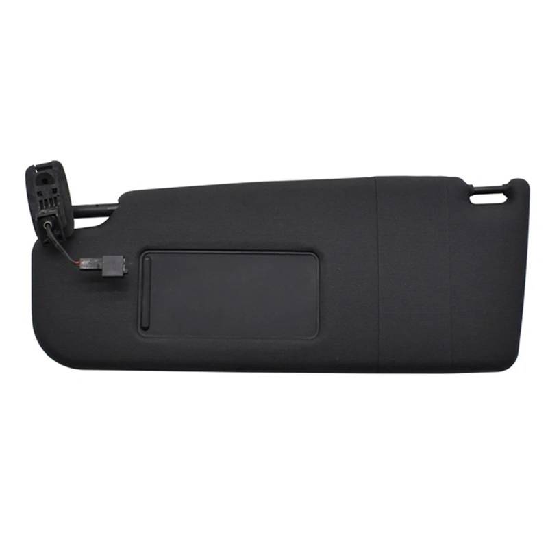 Auto-Sonnenblendenbaugruppe Für VW Für Passat B7 Für Passat CC Für Jetta MK5 Für Golf 6 Sonnenblende Mit Make-Up Spiegel Sonnenblende 1KD857551A 1KD 857 551 A Blendfreie Sonnenblende(Left Black) von UMDJJU