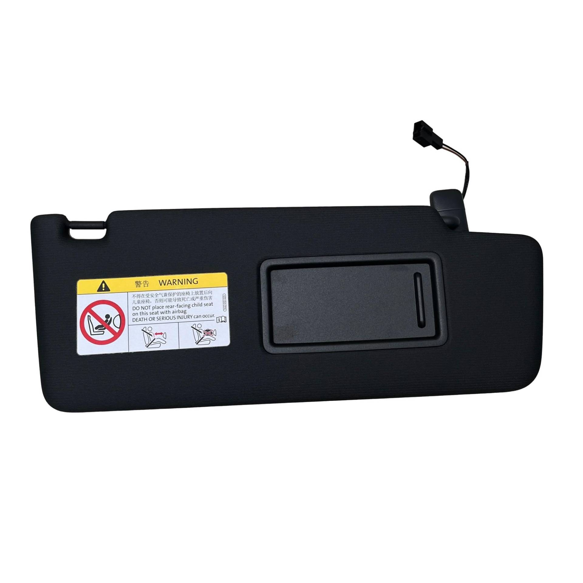 Auto-Sonnenblendenbaugruppe Für VW Für Tiguan Für L II Für Touran L II 2017-2020 Schwarz Grau Front Sonnenblende Panel Mit Make-Up Spiegel 5TD857521 5TD857522 Blendfreie Sonnenblende(Passenger) von UMDJJU