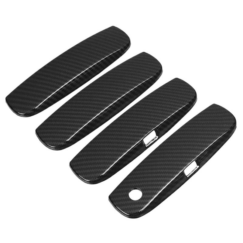Fahrertür Außentürgriff Für Dodge Für Ladegerät 2011-2021 4 Teile/Satz Auto Türgriff Abdeckungen Aufkleber Trim Overlays Auto Außen Dekoration Zubehör Beifahrerseite Aussen Außentürgriff(Carbon Fiber von UMDJJU