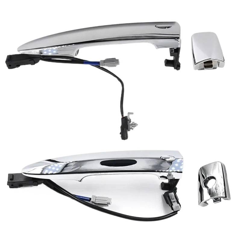 Fahrertür Außentürgriff Für Nissan Für Leaf S 2013-2017 Auto Vorne Chrom Außentürgriffe Silber ABS 826469N00A 806451AA0A 806469N00A Beifahrerseite Aussen Außentürgriff(Front Left Right) von UMDJJU