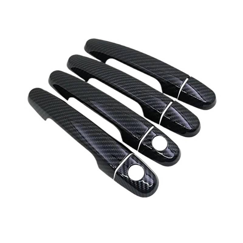 Fahrertür Außentürgriff Für Toyota Für Corolla E140 E150 2007-2013 Auto Türgriffe Carbon Fiber Griffe Oder Chrom Glanz Tür Griffe Abdeckungen Trim Sets Beifahrerseite Aussen Außentürgriff(2Keyholes 4d von UMDJJU