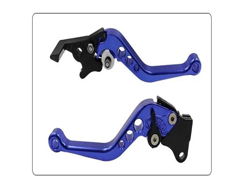 Motorrad Kupplung Bremsgriffhebel Motorradbremsgriff Motorradmodifikation CNC-Kupplungstrommelbremshebelgriff Verstellbarer Lenkersatz Modifizierte Teile(Blue) von UMDJJU