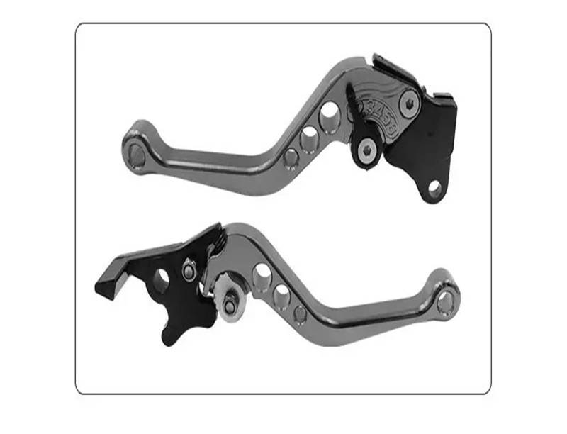 Motorrad Kupplung Bremsgriffhebel Motorradbremsgriff Motorradmodifikation CNC-Kupplungstrommelbremshebelgriff Verstellbarer Lenkersatz Modifizierte Teile(Titanium) von UMDJJU