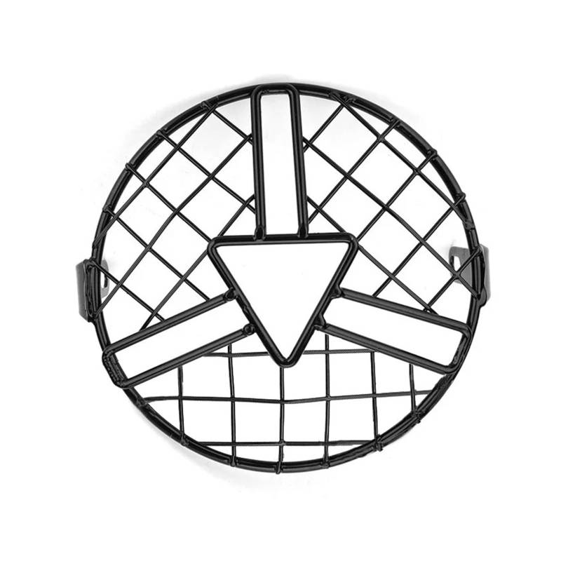 Motorrad Scheinwerfer Abdeckung Für CG125 Für GN125 Motorrad Scheinwerfer Schutzfolie 6,5 Zoll Motorrad Licht Lampe Metallabdeckung Mesh Grill Maske Lampenschirm(Black) von UMDJJU
