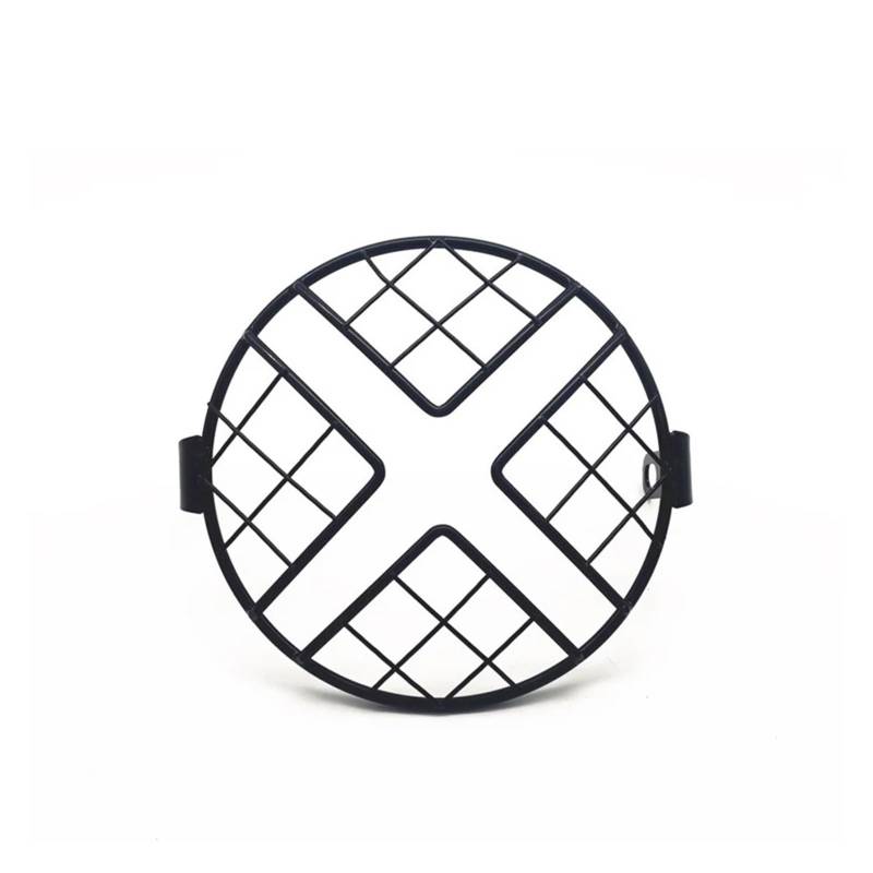 Motorrad Scheinwerfer Abdeckung Für CG125 Für GN125 Motorrad Scheinwerfer Schutzfolie 6,5 Zoll Motorrad Licht Lampe Metallabdeckung Mesh Grill Maske Lampenschirm(Gold) von UMDJJU