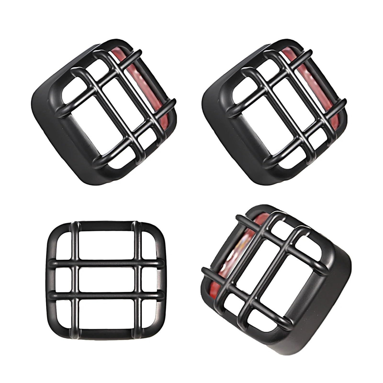 Motorrad Scheinwerfer Abdeckung Für CT125 Für Trail 125 Für Hunter Für Cub 2020-2023 Motorrad Matt Schwarz Scheinwerfer Blinker Rücklicht Grill Abdeckung Lampenschirm(4XTurn Signal Cover) von UMDJJU