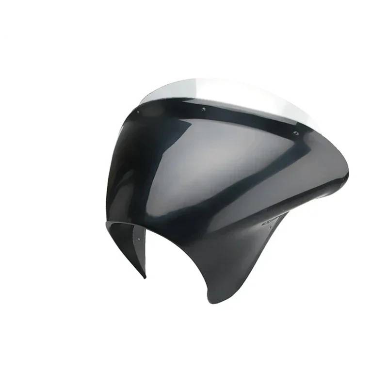 Motorrad Windschild Für Bob Für FXBB 2021-2023 Scheinwerfer Windschutzscheibe Abdeckung Windabweiser Schutz Verkleidung Windschutzscheibe Schutz Motorrad Wind Luftabweiser(B-Short Grey) von UMDJJU