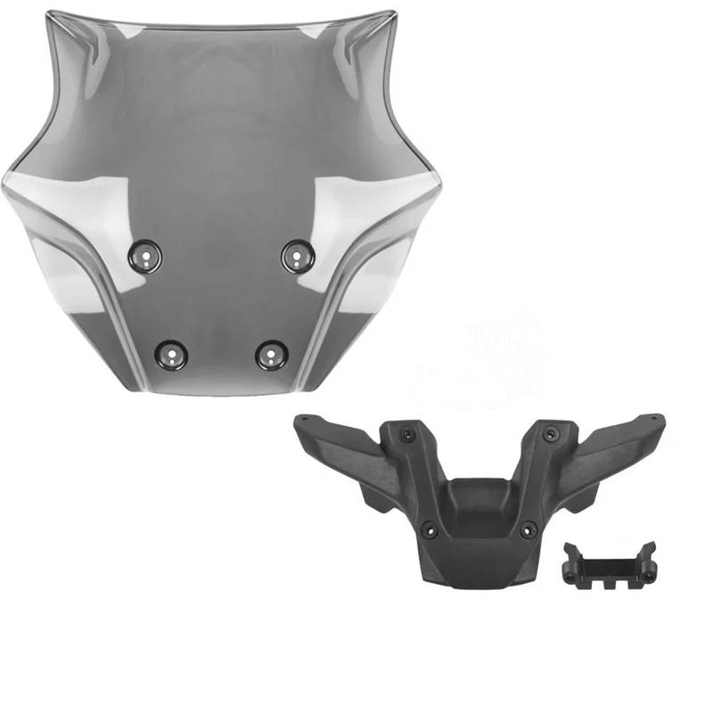 Motorrad Windschild Für MT09 Für SP 2024 Motorrad Windschutzscheibe Windscreens Vorne Windabweiser Verkleidung Schutz Abdeckung Halterung Zubehör Motorrad Wind Luftabweiser(1Set Light Smoke) von UMDJJU