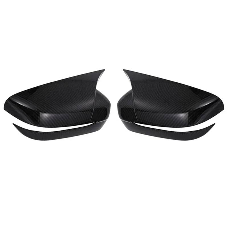 Spiegelkappen Für 3er/5er/6er/7er/8er G11 G12 G14 G15 G16 G20 G21 G30 G31 2019 2020 LHD Carbon Fiber Außenspiegelabdeckung Verkleidung Rückspiegel Abdeckung(Carbon Fiber Pattern) von UMDJJU