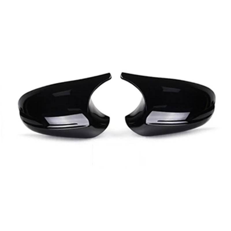 Spiegelkappen Für 3er E90 E92 E93 Horn Rückspiegelschale 325i1 Serie E87 Modifizierter Kohlenstoff-Faser Für M3 Außenabdeckung Auto Accessori Rückspiegel Abdeckung(Late Black) von UMDJJU
