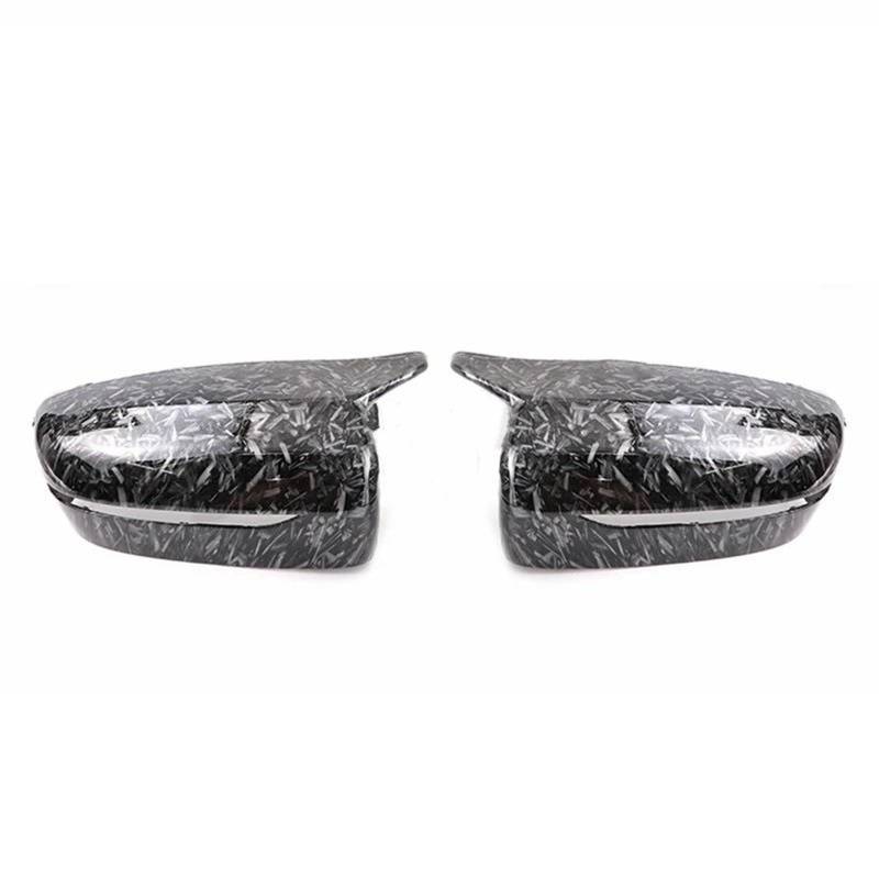 Spiegelkappen Für 4 5 7 8 Serie G11 G12 G14 G15 G16 G22 G23 G24 G30 G31 G38 Auto Rückansicht Seitenflügel Spiegelkappe Schwarzes Carbonfasermuster Rückspiegel Abdeckung(Forged pattern-2pcs) von UMDJJU