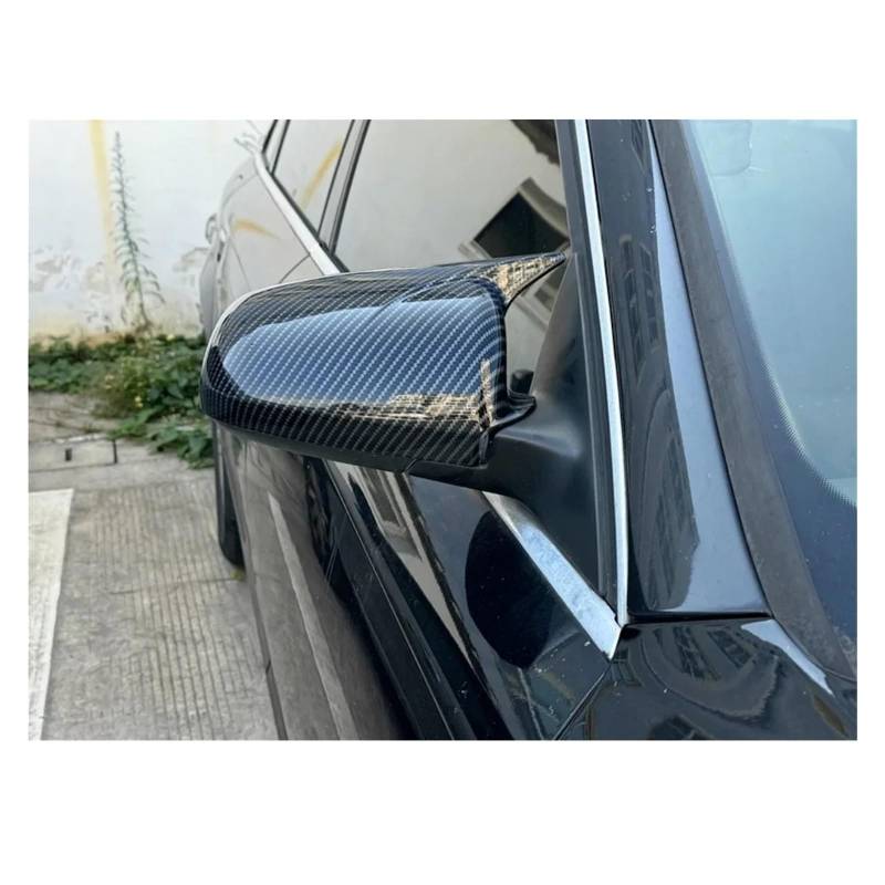 Spiegelkappen Für A3 S3 Für A4 S4 B6 Für A6 C6 Autoaufkleber Rückspiegel Seitenspiegelabdeckung Flügelkappe Außentür Rückansicht Gehäuseverkleidung Kohlefaser Rückspiegel Abdeckung(Carbon Look) von UMDJJU