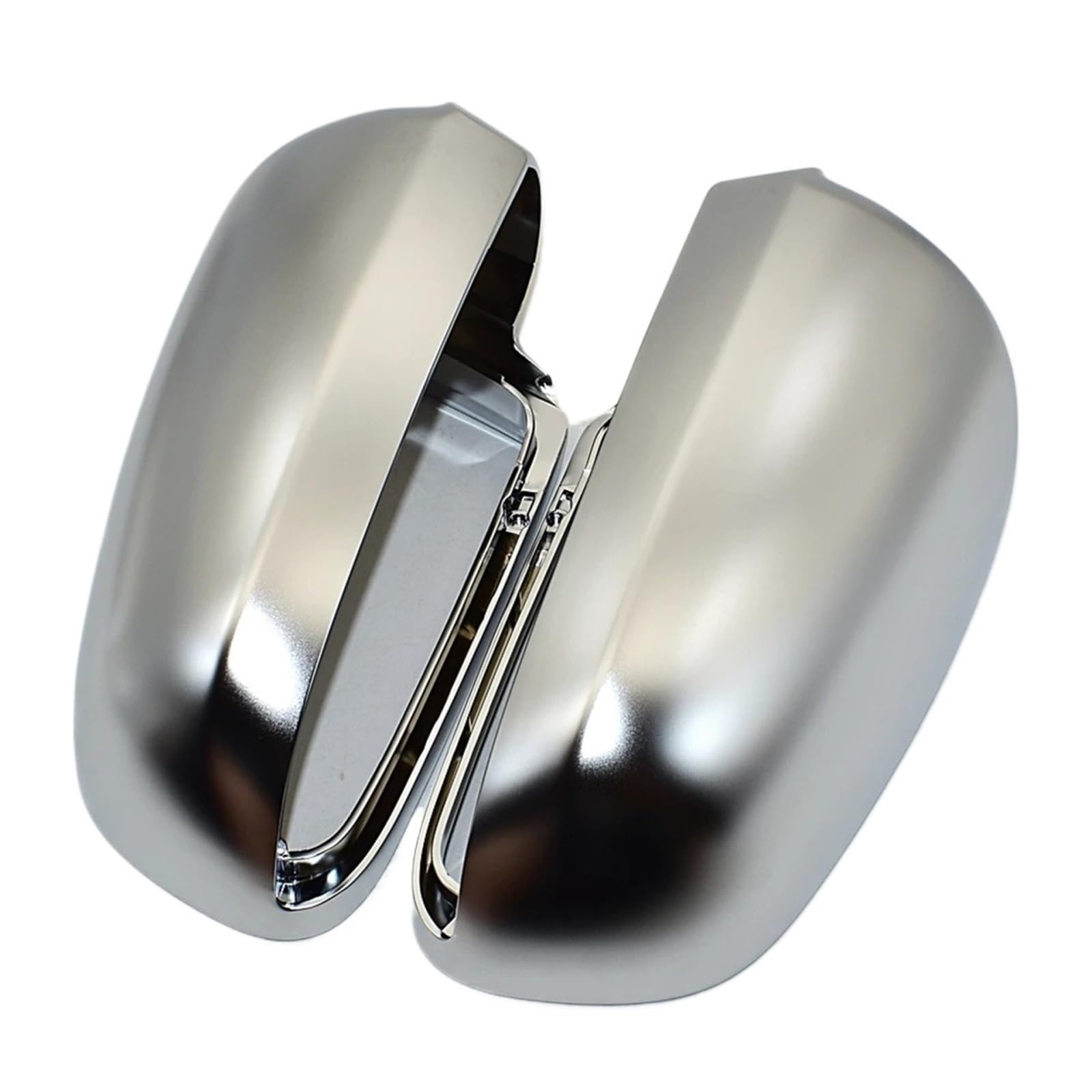 Spiegelkappen Für A4 S4 B6 B7 Für A6 C6 1 Paar Auto-Außenspiegelkappen Mattchrom-Spiegelabdeckung Rückspiegelkappe S-Linie Rückspiegel Abdeckung(Silver Matte Chrome) von UMDJJU