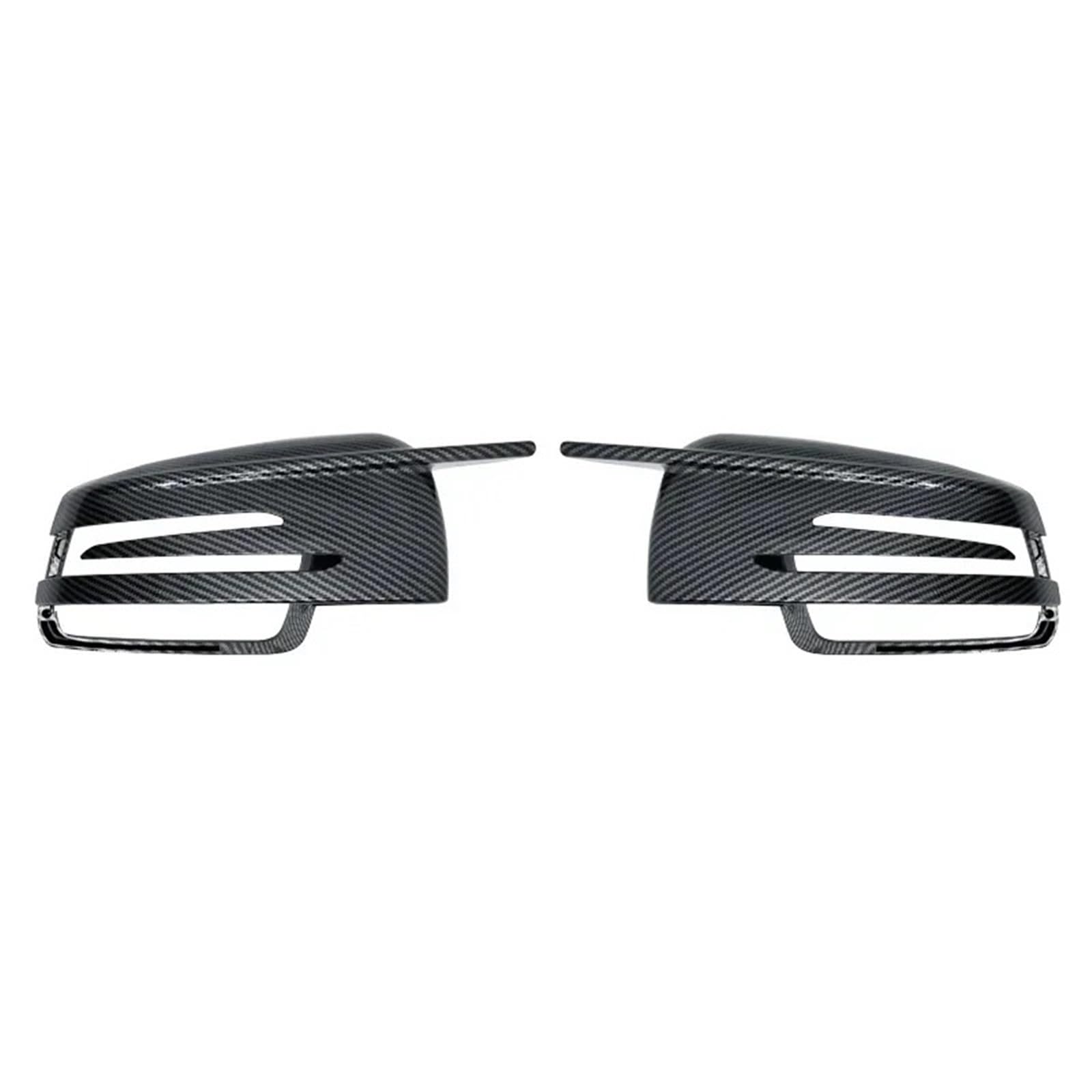 Spiegelkappen Für Benz C-Klasse W204 2008–2013 C180 C200 C250 C300 C350 C400 C43 C63 C63 S Sport Style Schwarze Seitenspiegel-Abdeckkappen Rückspiegel Abdeckung(1 Pair Carbon Fiber) von UMDJJU