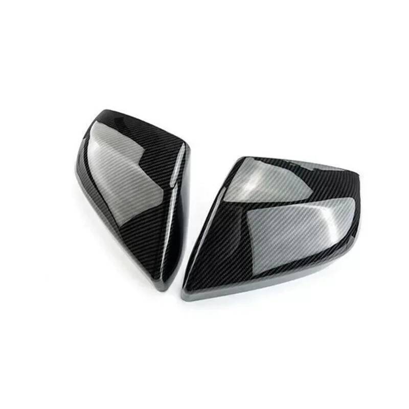 Spiegelkappen Für Cadillac Für CT4 Für ATS 2013-2023 Autoaufkleber Carbon Rückspiegel Seitenspiegelabdeckung Flügelkappe Außentür Rückansicht Gehäuseverkleidung ABS Rückspiegel Abdeckung(Carbon) von UMDJJU