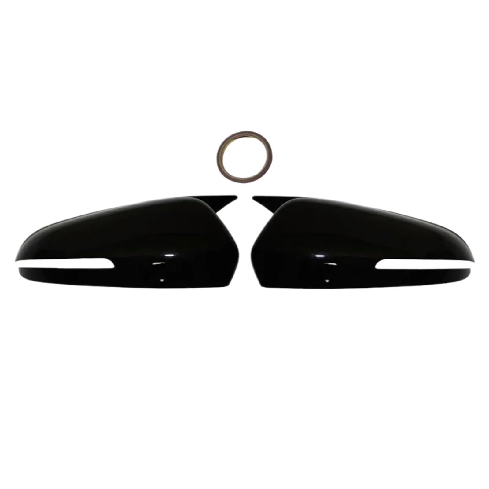 Spiegelkappen Für Hyundai Für Creta Für IX25 II 2021 2022 2023 2024 Außenrückspiegel Mit ABS-Dekorabdeckungsänderung Abgedeckt Rückspiegel Abdeckung(Bright Black) von UMDJJU