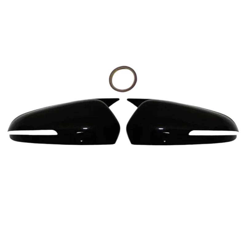 Spiegelkappen Für Hyundai Für Creta Für IX25 II 2021 2022 2023 2024 Außenrückspiegel Mit ABS-Dekorabdeckungsänderung Abgedeckt Rückspiegel Abdeckung(Bright Black) von UMDJJU