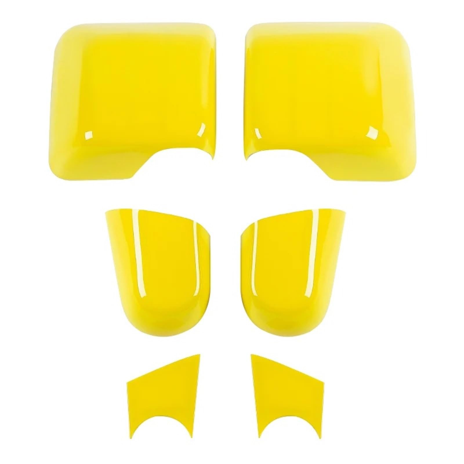 Spiegelkappen Für Jeep Für Wrangler JL Für Gladiator JT 2018 2019 2020 2021 2022 2023 2024 Up Auto Rückspiegel Basis Dekoration Abdeckung Rückspiegel Abdeckung(Yellow A) von UMDJJU