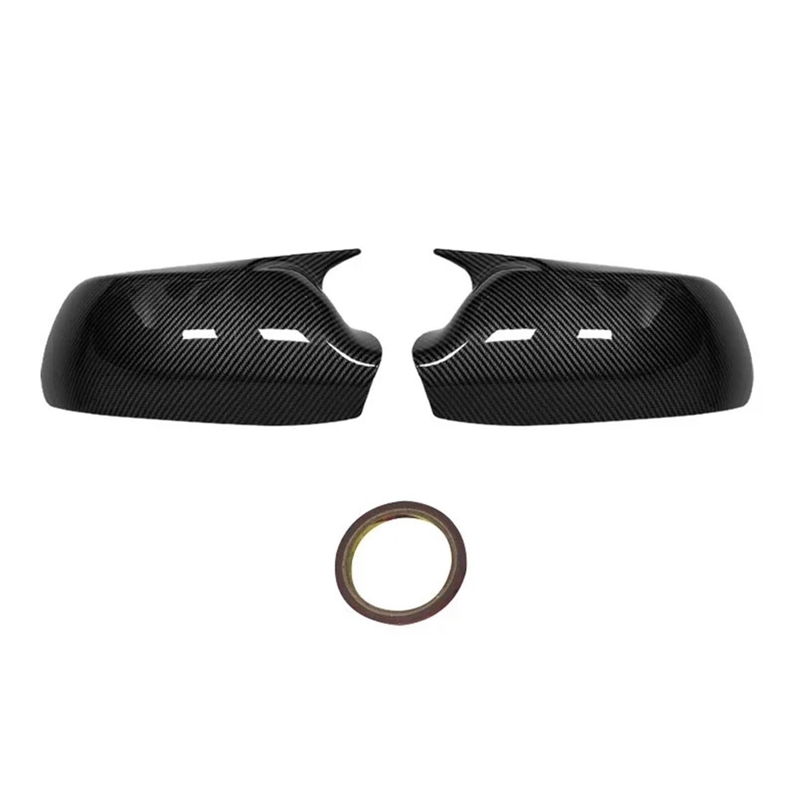 Spiegelkappen Für Mazda 2 3 6 2003 2004 2005 2006 2007 2008 Auto Rückspiegel Seitenspiegel Abdeckung Flügelkappe Außentür Gehäuse Shell Trim ABS Rückspiegel Abdeckung(Carbon Look) von UMDJJU
