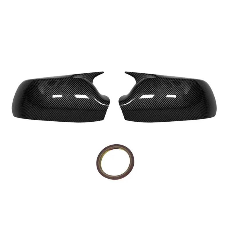 Spiegelkappen Für Mazda 2 3 6 2003 2004 2005 2006 2007 2008 Auto Rückspiegel Seitenspiegel Abdeckung Flügelkappe Außentür Gehäuse Shell Trim ABS Rückspiegel Abdeckung(Carbon Look) von UMDJJU