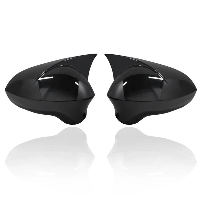 Spiegelkappen Für Seat Für Ibiza 2008 2009 2010 2011 2012 2013 2014 2015 2016 2017 Spiegelabdeckung Piano Black Außenzubehör Rückspiegel Abdeckung(ABS Black) von UMDJJU