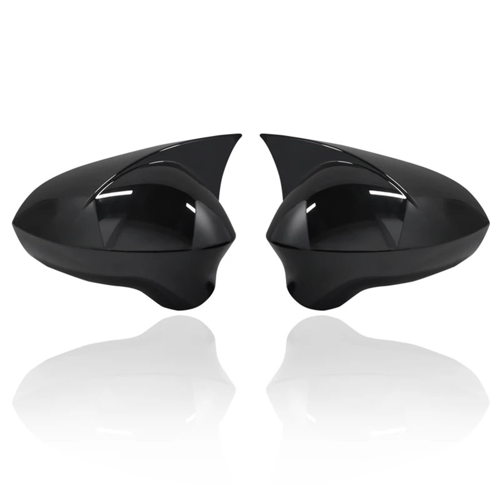 Spiegelkappen Für Seat Für Leon MK2 1P Für Ibiza MK4 6J 2008-2017 Schwarz Glänzend/Kohlefaser Rückspiegelabdeckungen Kappen Spiegelgehäuseabdeckung Rückspiegel Abdeckung(ABS Black) von UMDJJU
