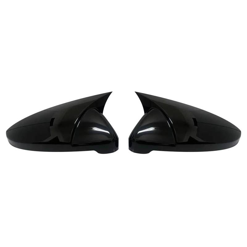 Spiegelkappen Für VW Für Golf 7 MK7 7.5 Für GTI Für GTD Für GTE R Für Touran 2013-2020 2-teilige Seitenflügel-Rückspiegelschalenabdeckung Verkleidung Autozubehör Rückspiegel Abdeckung(Gloss Black) von UMDJJU