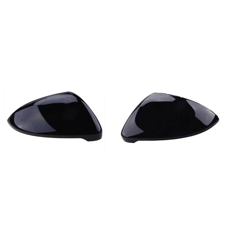 Spiegelkappen Für VW Für Golf 7 MK7 MK7.5 Für GTI R Für GTE Für GTD 2013-2020 Glänzend Schwarze Rückspiegelabdeckung Seitenspiegelkappen Autozubehör Rückspiegel Abdeckung(1 Pair) von UMDJJU