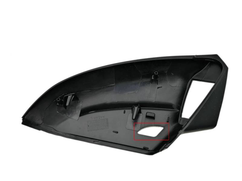 Spiegelkappen Für VW Für Golf MK7 VII Für GTI 7 MK7.5 R Für GTD Seitenspiegel Unterer Unterer Halter Ersetzen Sie Automatische Linke Und Rechte Montageverkleidung Rückspiegel Abdeckung(Left with hole) von UMDJJU