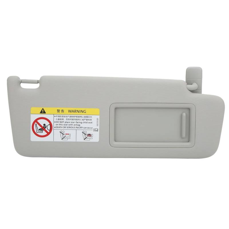 UMDJJU Auto-Sonnenblendenbaugruppe Für MK7 2014 ‑ 2017 Vorne Rechts Sonnenblende 5GG857552 Auto Vorne Innen Sonnenblende Rechts 5GG857552 Grau ABS Kunststoff Tuch Ersatz Blendfreie Sonnenblende von UMDJJU