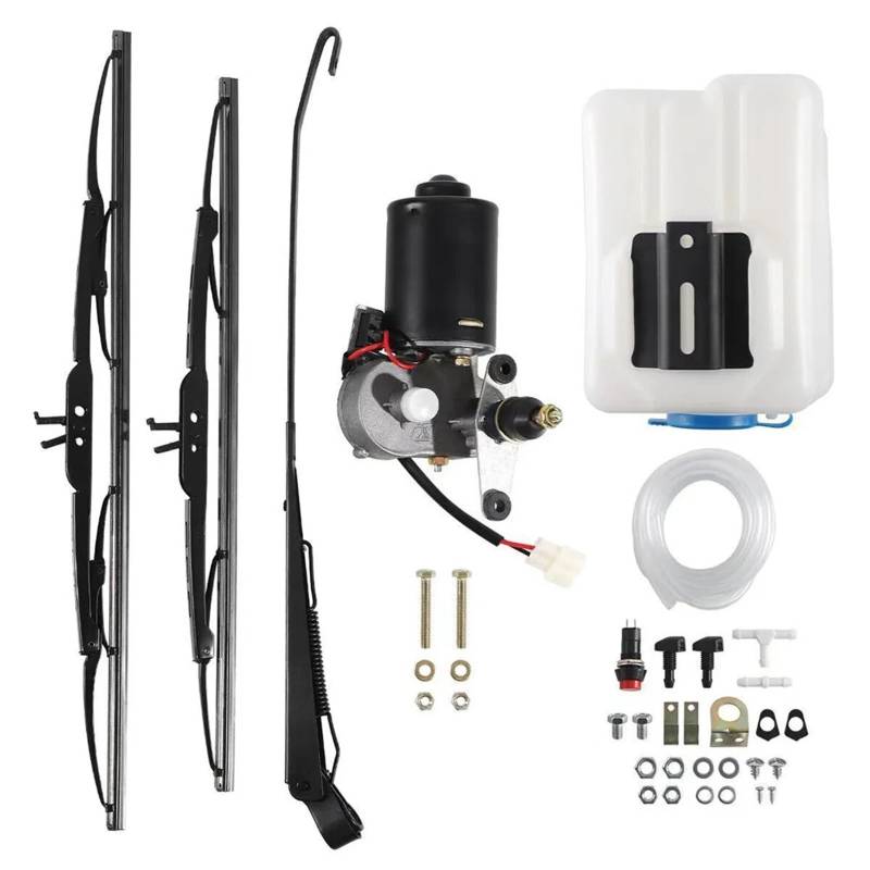 Universal Power Wiper Assembly 90° Wipe Sweeping 12V Elektro UTV Scheibenwischermotor Kit Mit Schalter Kompatibel Mit Für Polaris Scheibenwischermotor Wischermotor von UMDJJU