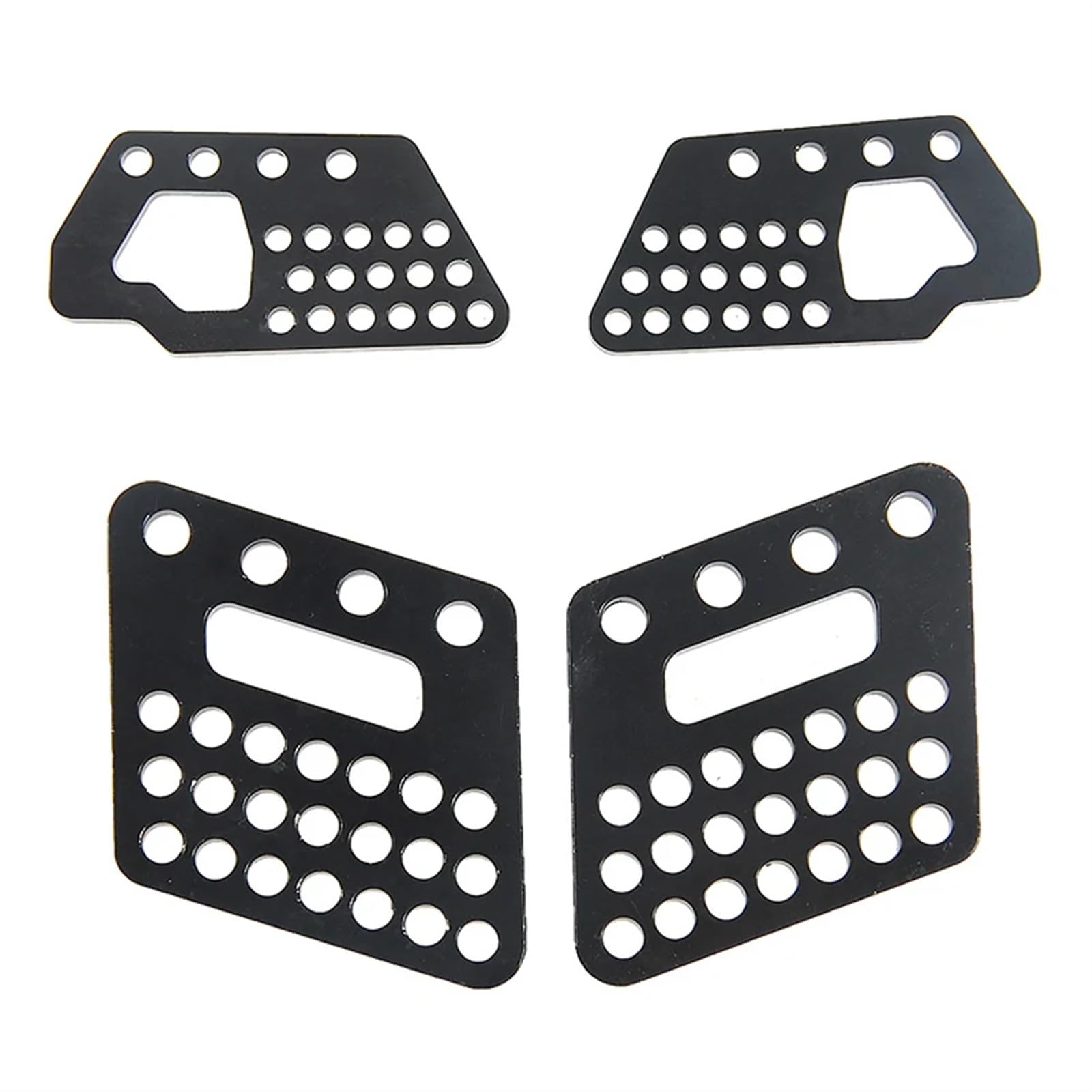 UNARAY RC Auto Metall Stoßdämpfer Halterung Vorne Und Hinten Stoßdämpfer Stehen for 1/10 Fit for Axial Wraith 90018 RC Crawler Auto Teile (Size : Front Rear Black) von UNARAY