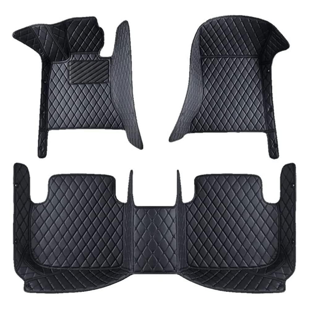 Leder Auto Fußmatten für Mercedes Benz AMG GLE 250 300 320 350 400 450 500 Wasserdicht Anti Rutsch Bodenmatten Allwetterschutz Fussmatten.,C/Black von UNCLE LIAO