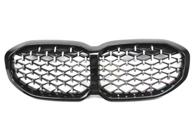 für BMW 1 Series F40 118i 120i 128ti 130i M135i xDrive 2020-2024 Auto Front Kühlergrille,Auto Frontstoßstange Radiator Kühlergrille Dekoration,Ersatz Zubehör.,D-Black Silver von UNCLE LIAO