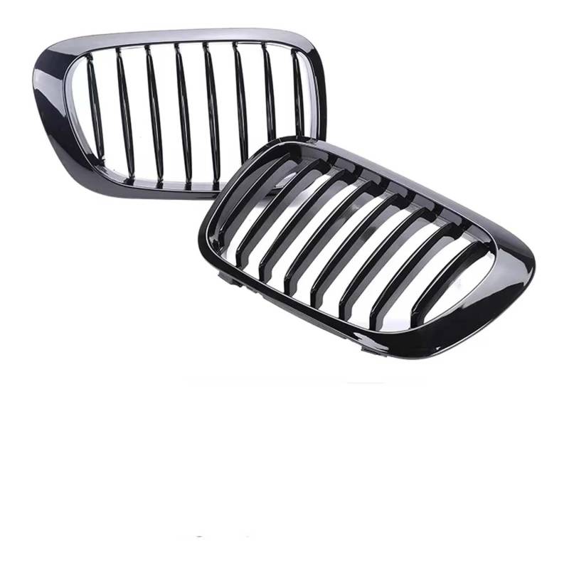 für BMW 3-Series E46 1998-2001 2/4 Doors 318i 320i 325i 330i Auto Front Kühlergrille,Auto Frontstoßstange Radiator Kühlergrille Dekoration,Ersatz Zubehör.,B-2 Single Gloss Black von UNCLE LIAO