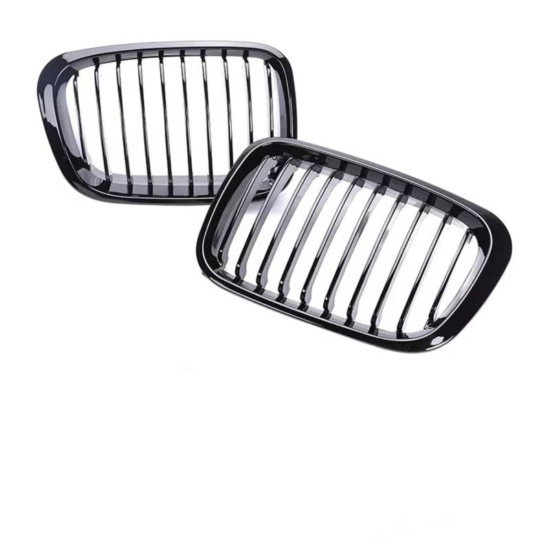 für BMW 3-Series E46 1998-2001 2/4 Doors 318i 320i 325i 330i Auto Front Kühlergrille,Auto Frontstoßstange Radiator Kühlergrille Dekoration,Ersatz Zubehör.,C-4 Single Gloss Black von UNCLE LIAO
