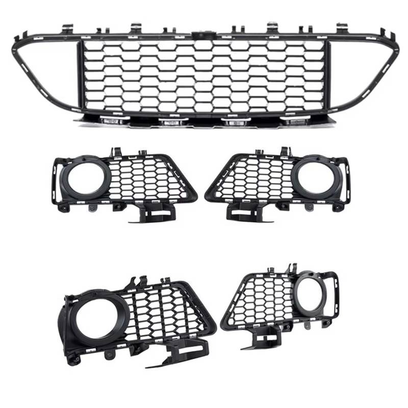 für BMW 3 Series F30 F31 LCI M-Sport 2011+ 5PCS Auto Front Kühlergrille,Auto Frontstoßstange Radiator Kühlergrille Dekoration,Ersatz Zubehör. von UNCLE LIAO