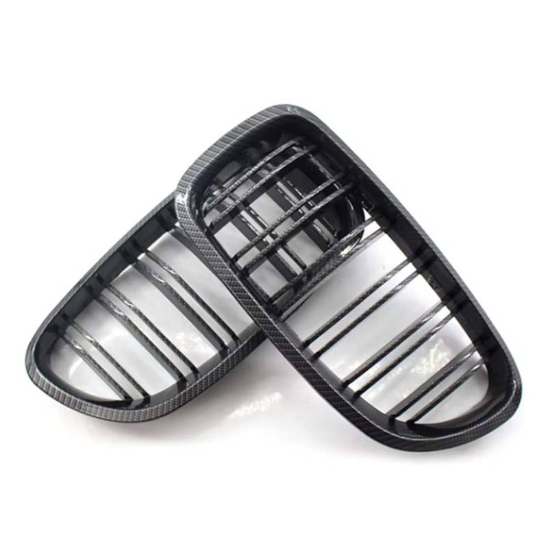 für BMW 5 Series F10 F11 F18 520d 530d 540i 2010-2017 Auto Front Kühlergrille,Auto Frontstoßstange Radiator Kühlergrille Dekoration,Ersatz Zubehör.,B-Double Line Carbon von UNCLE LIAO