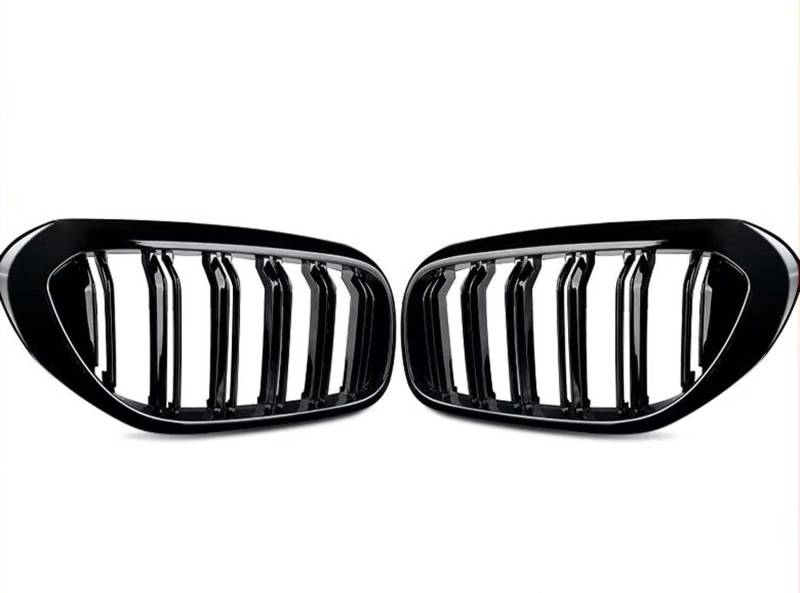für BMW 5 Series G30 G31 520i 530i 540i M5 2017-2020 Auto Front Kühlergrille,Auto Frontstoßstange Radiator Kühlergrille Dekoration,Ersatz Zubehör.,B-Glossy Black von UNCLE LIAO