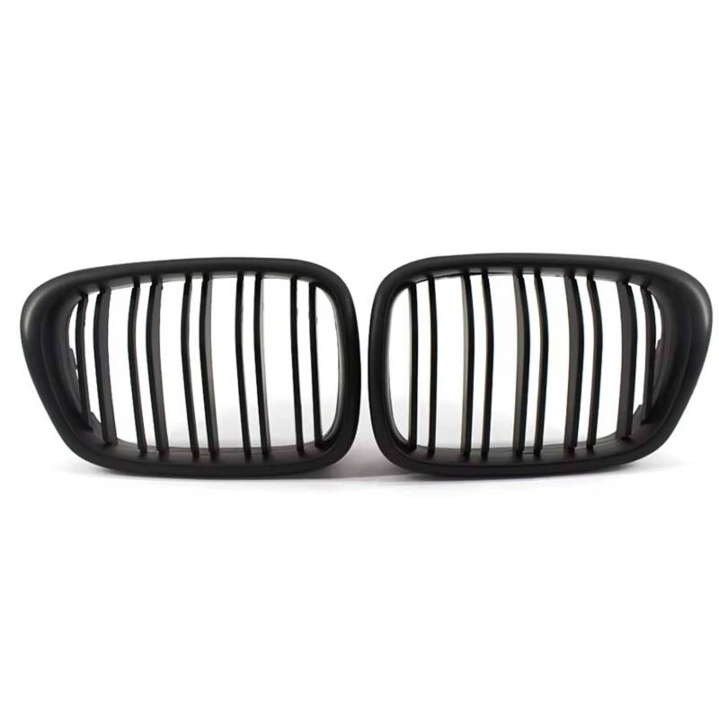 für BMW E39 5 Series 525 528 1999-2003 Auto Front Kühlergrille,Auto Frontstoßstange Radiator Kühlergrille Dekoration,Ersatz Zubehör.,B-Matt Black von UNCLE LIAO