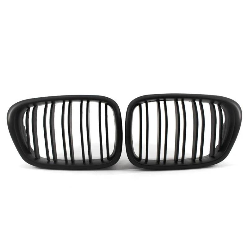 für BMW E39 M5 Serie 5 1999-2003 Auto Front Kühlergrille,Auto Frontstoßstange Radiator Kühlergrille Dekoration,Ersatz Zubehör.,A-Matte Black von UNCLE LIAO